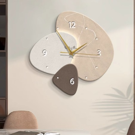 Modern Oval Wall Clock with Quartz Movement