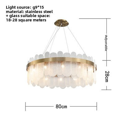 Minimalist Glass Chandelier