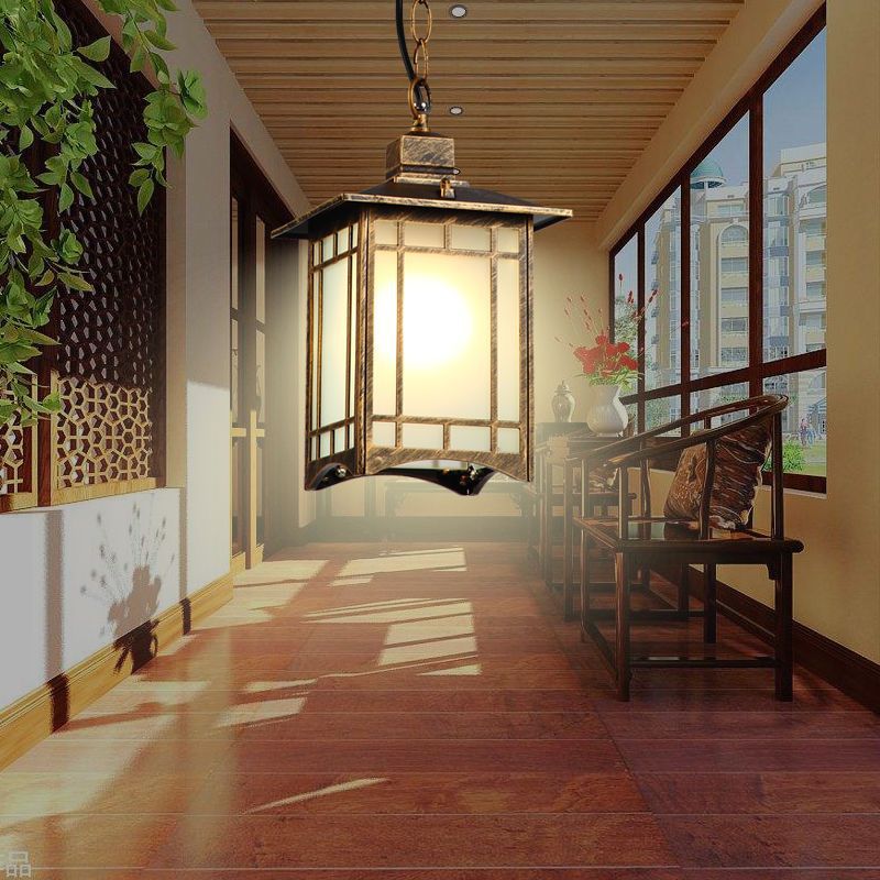 Chinese Style Outdoor Garden Pendant Light