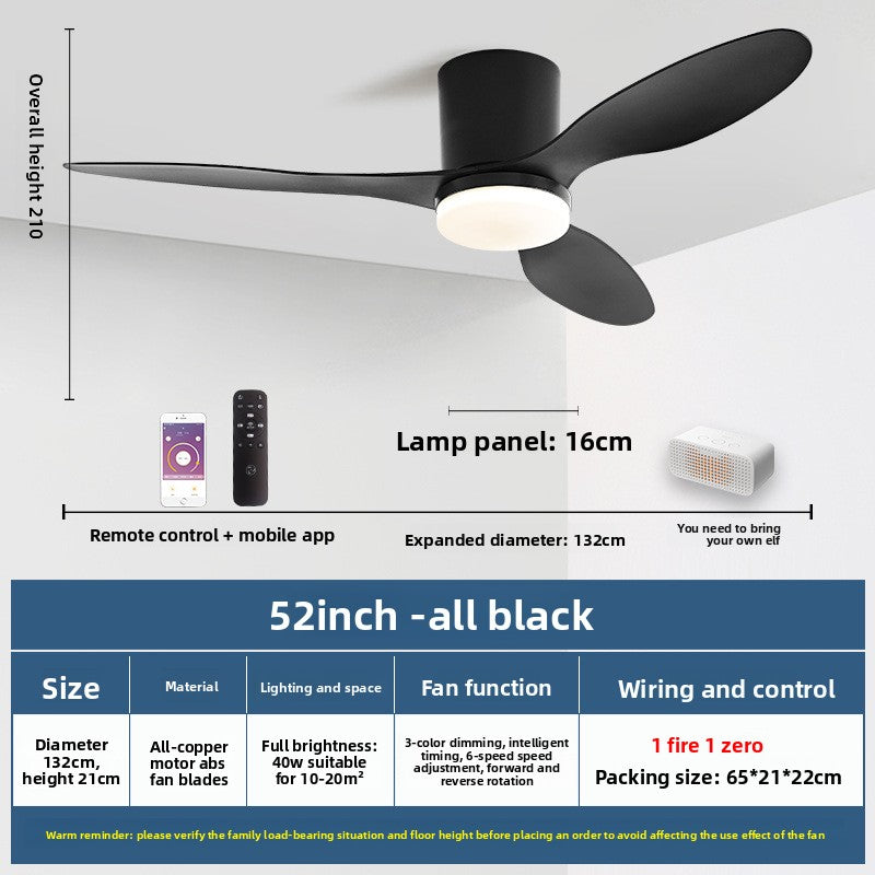 Minimalist Style Smart Ceiling Fan