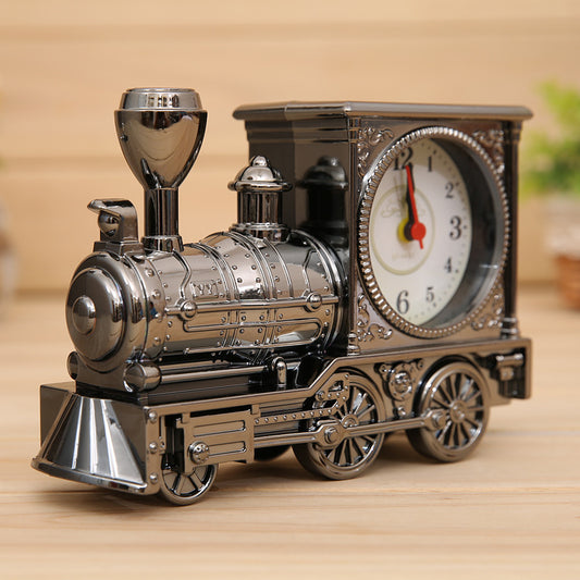 Vintage Locomotive Train Alarm Clock Home Decor
