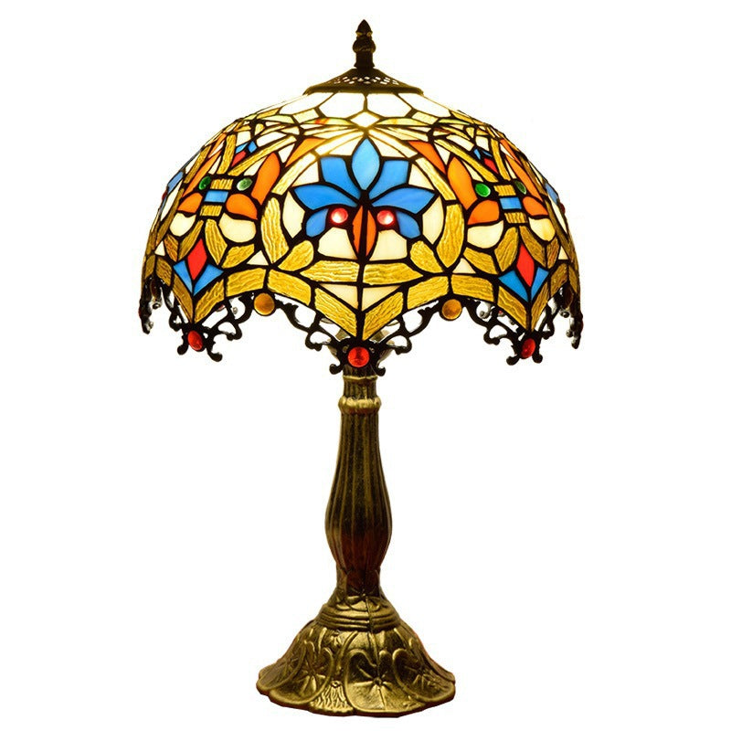 Handcrafted Tiffany Stained Glass Table Lamp – Vintage Luxury Lighting