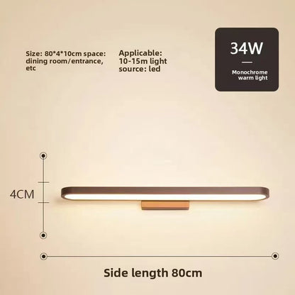Minimalist Mirror Front Light with Adjustable Illumination