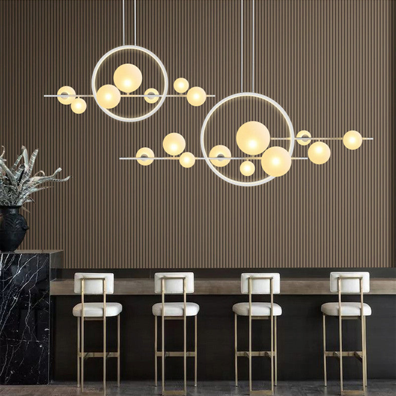 Scandinavian Glass Bubble Ball Chandelier Lighting