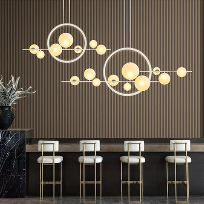 Scandinavian Glass Bubble Ball Chandelier Lighting