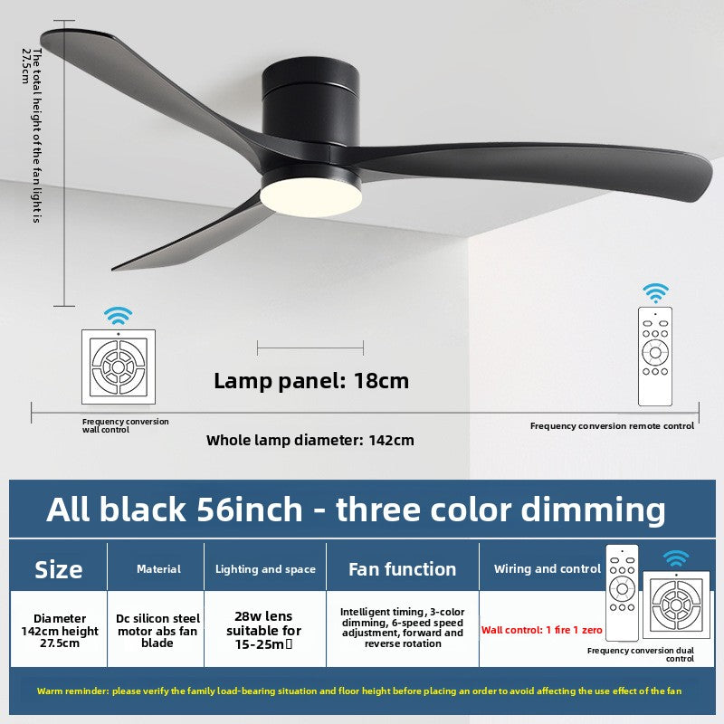 Modern Smart Ceiling Fan with Light