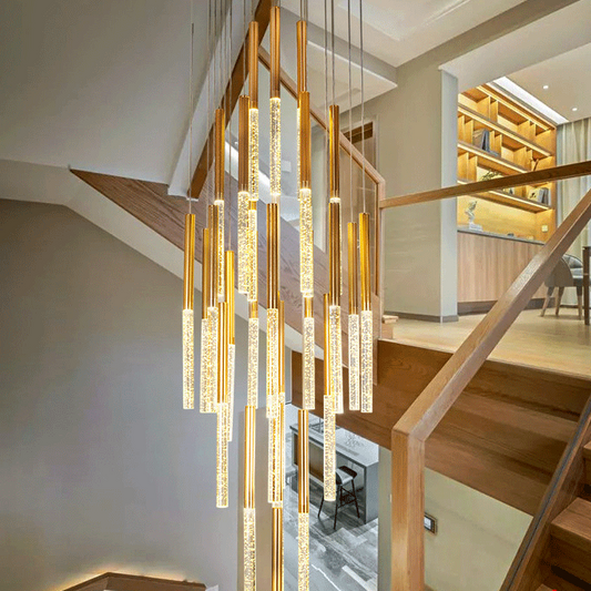 Modern Crystal Staircase Chandelier Lighting