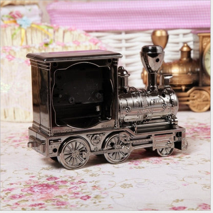 Vintage Locomotive Train Alarm Clock Home Decor