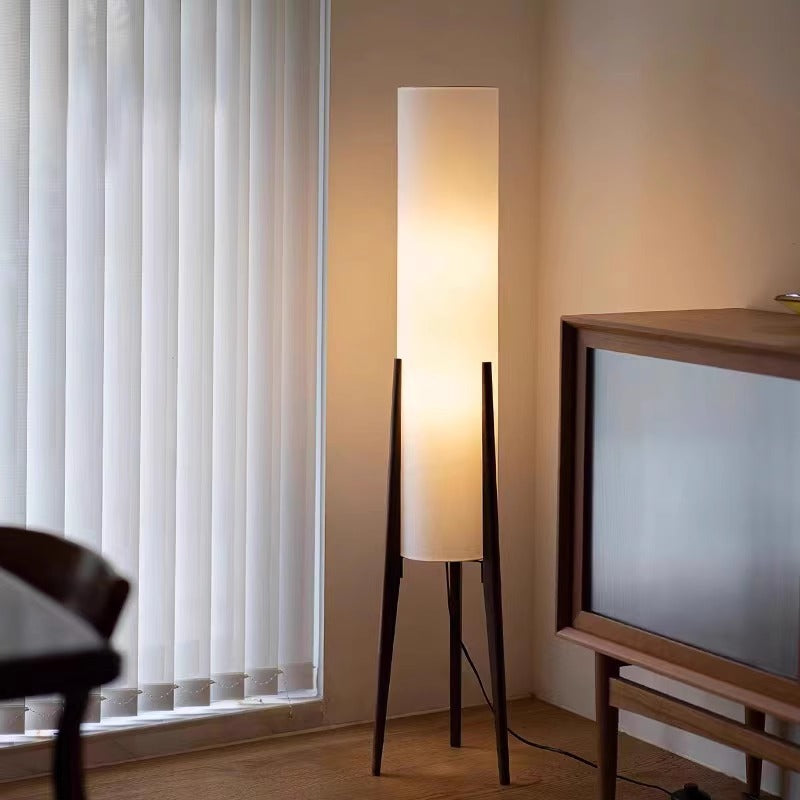 Zen Style Wood Floor Lamp for Living Room and Bedroom