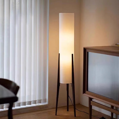 Zen Style Wood Floor Lamp for Living Room and Bedroom