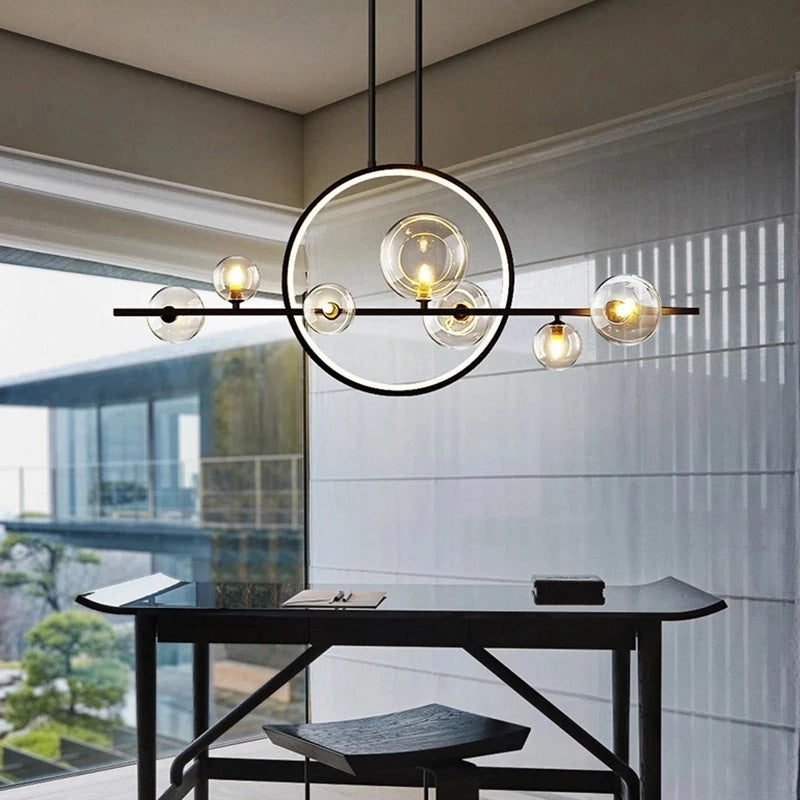 Scandinavian Glass Bubble Ball Chandelier Lighting