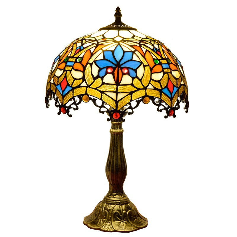 Handcrafted Tiffany Stained Glass Table Lamp – Vintage Luxury Lighting