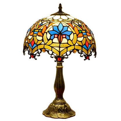 Handcrafted Tiffany Stained Glass Table Lamp – Vintage Luxury Lighting