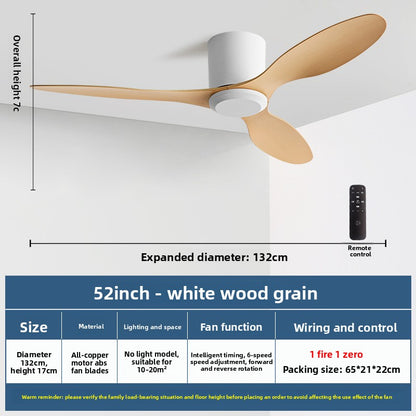 Minimalist Style Smart Ceiling Fan