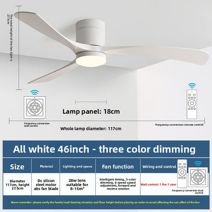 Modern Smart Ceiling Fan with Light