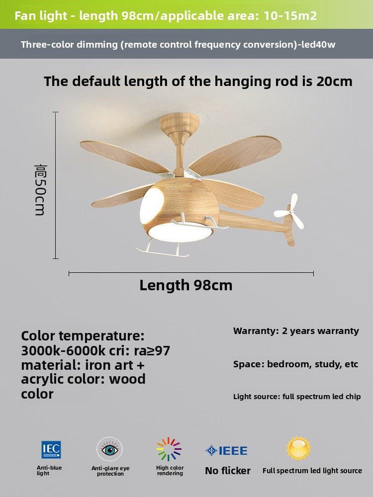 Smart Fan Light For Children Room