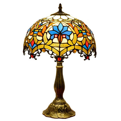 Handcrafted Tiffany Stained Glass Table Lamp – Vintage Luxury Lighting