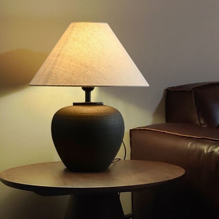 Japanese Wabi-Sabi Style Ceramic Table Lamp