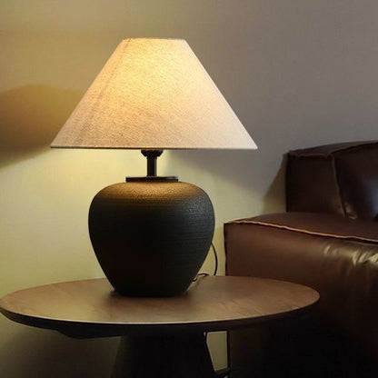 Japanese Wabi-Sabi Style Ceramic Table Lamp