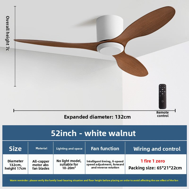 Minimalist Style Smart Ceiling Fan