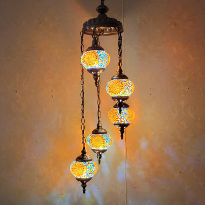 Mosaic Glass Ceiling Lighting