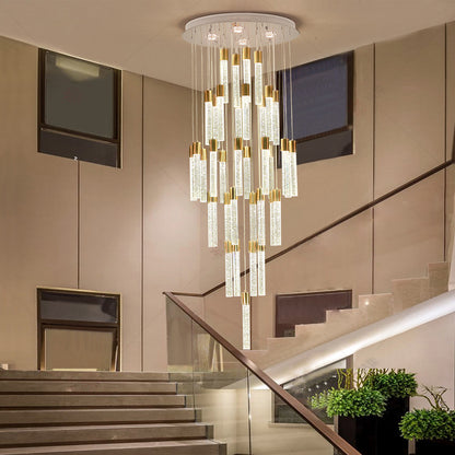 Modern Crystal Staircase Chandelier Lighting