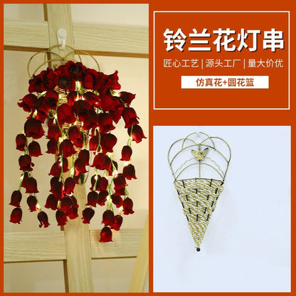 String Room Simulation Flower Decorative Lights Night Lights Proposal Valentine's Day Atmosphere Lights
