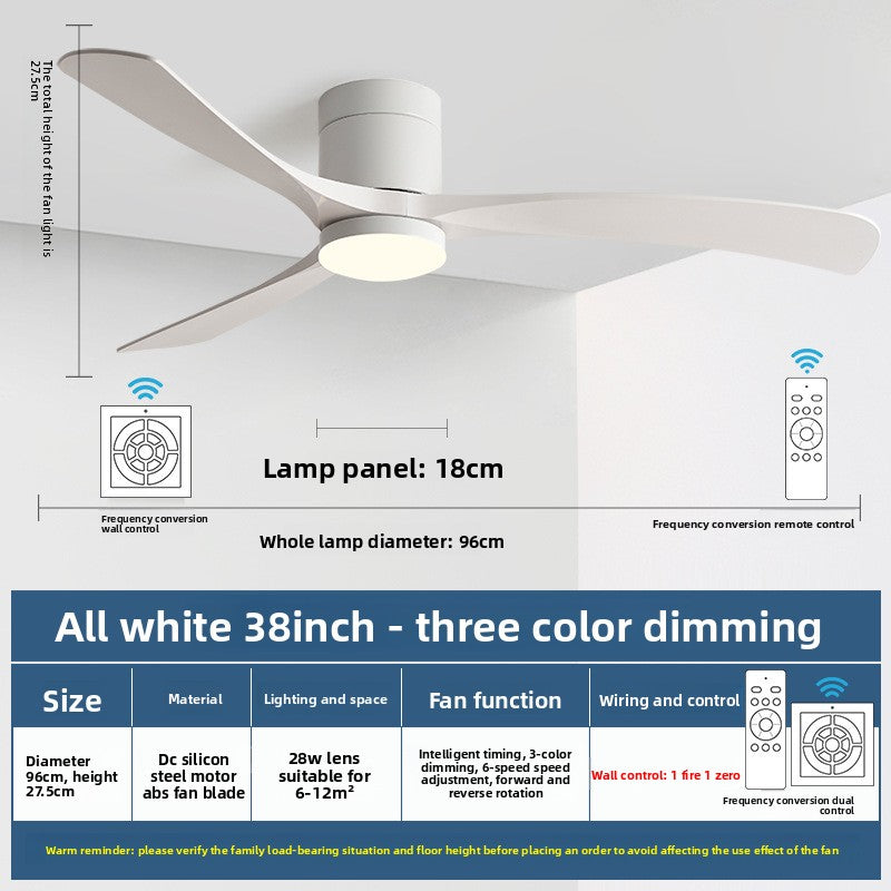 Modern Smart Ceiling Fan with Light
