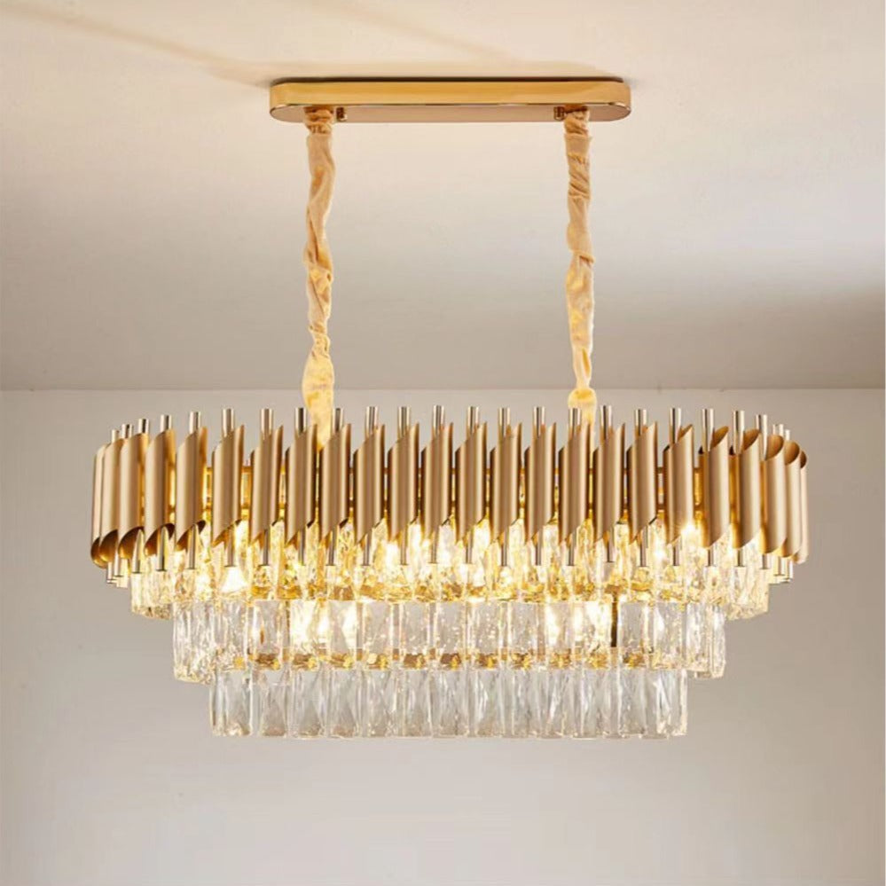 Vintage Elegant Crystal Chandelier