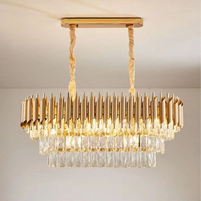 Vintage Elegant Crystal Chandelier