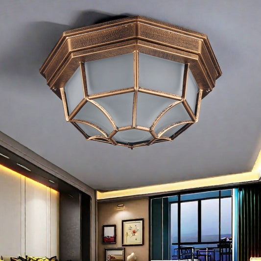 Retro Waterproof LED Ceiling Light for Outdoor