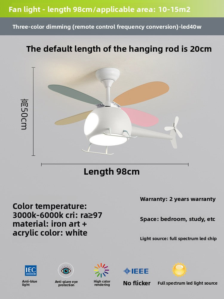 Smart Fan Light For Children Room