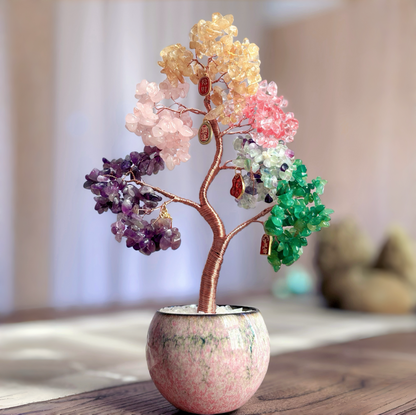 Crystal Lucky Tree Desk Ornament Decor