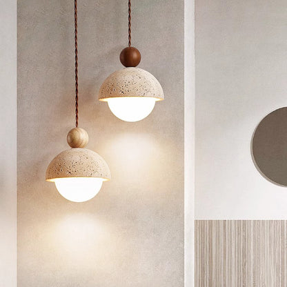 Vintage Travertine Pendant Lamp