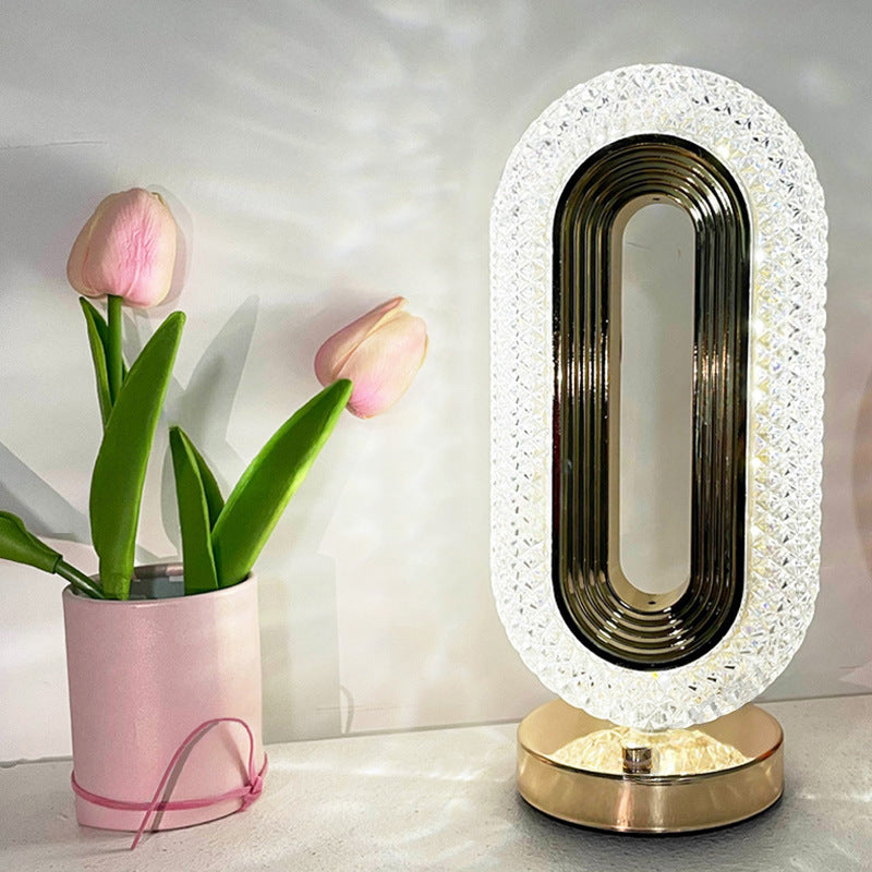 Crystal Touch Table Lamp with Adjustable Lighting