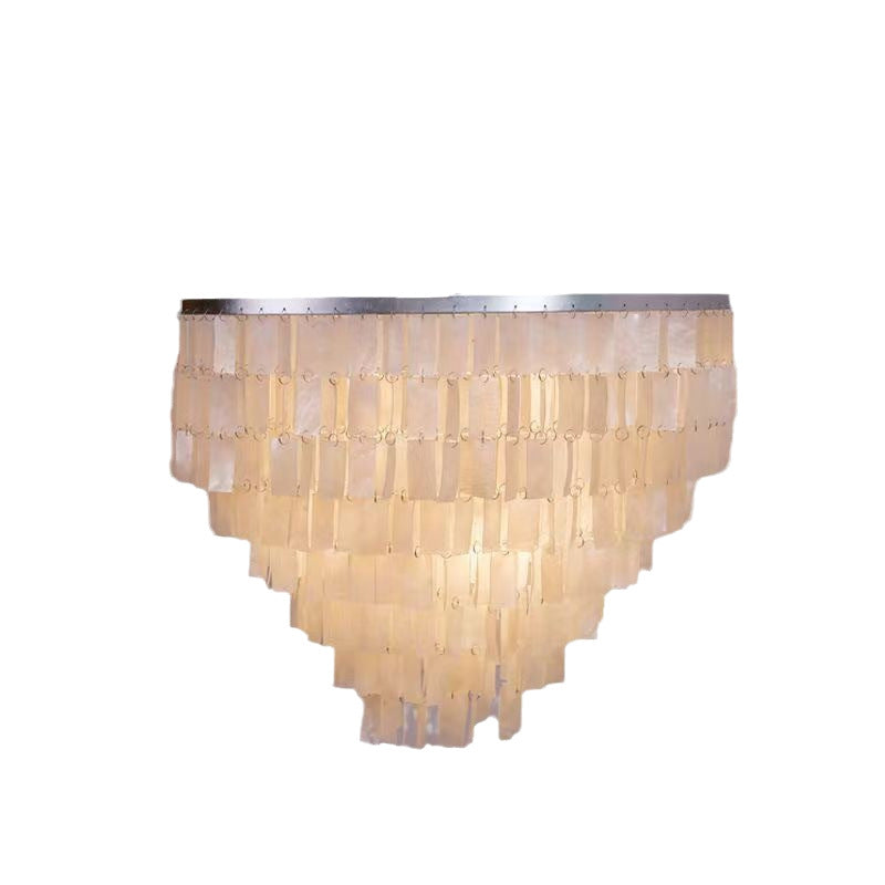 Vintage Heart Shell Chandelier for Home Lighting