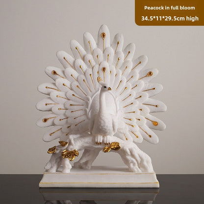 European Peacock Vase Home Decor