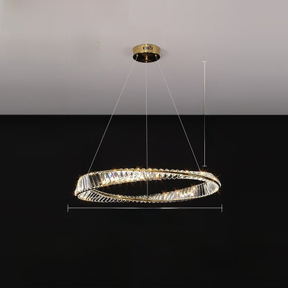 Modern Crystal Chandelier with Voice Control