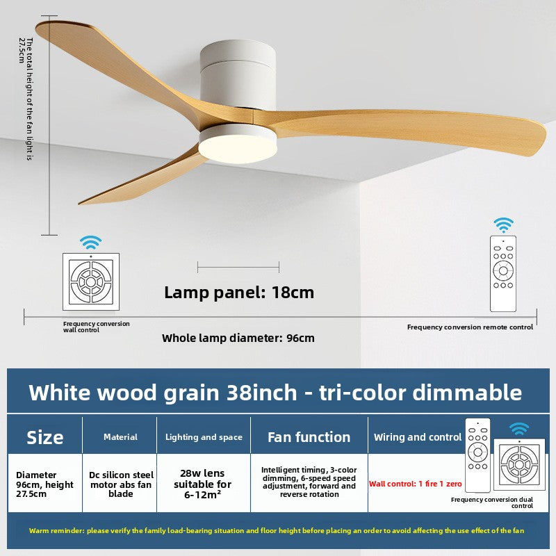 Modern Smart Ceiling Fan with Light