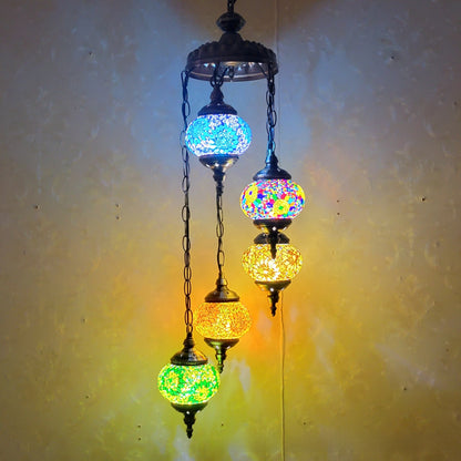 Mosaic Glass Ceiling Lighting