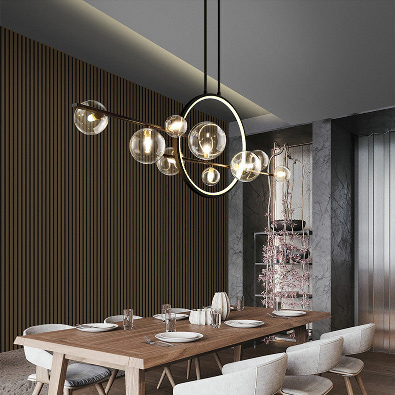Scandinavian Glass Bubble Ball Chandelier Lighting