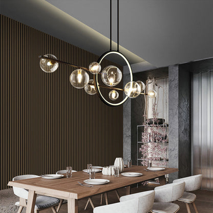 Scandinavian Glass Bubble Ball Chandelier Lighting
