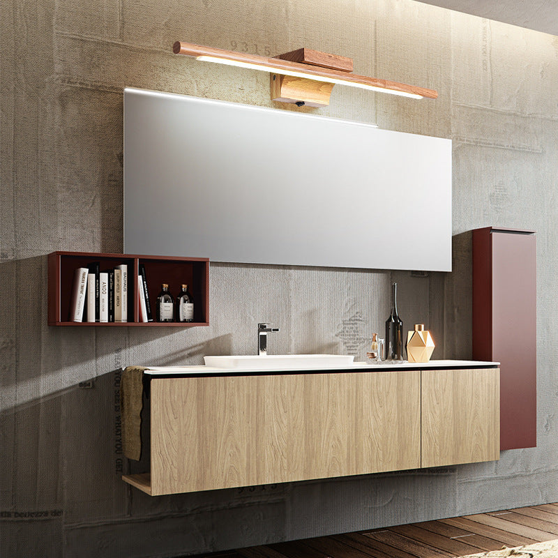 Wooden Vanity Mirror Light