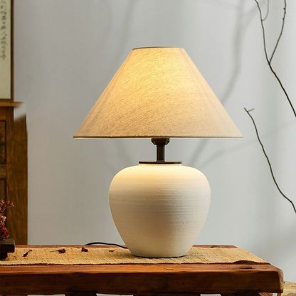 Japanese Wabi-Sabi Style Ceramic Table Lamp