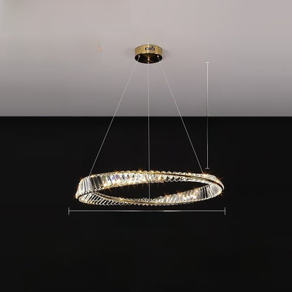 Modern Crystal Chandelier with Voice Control
