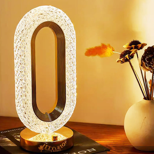Crystal Touch Table Lamp with Adjustable Lighting