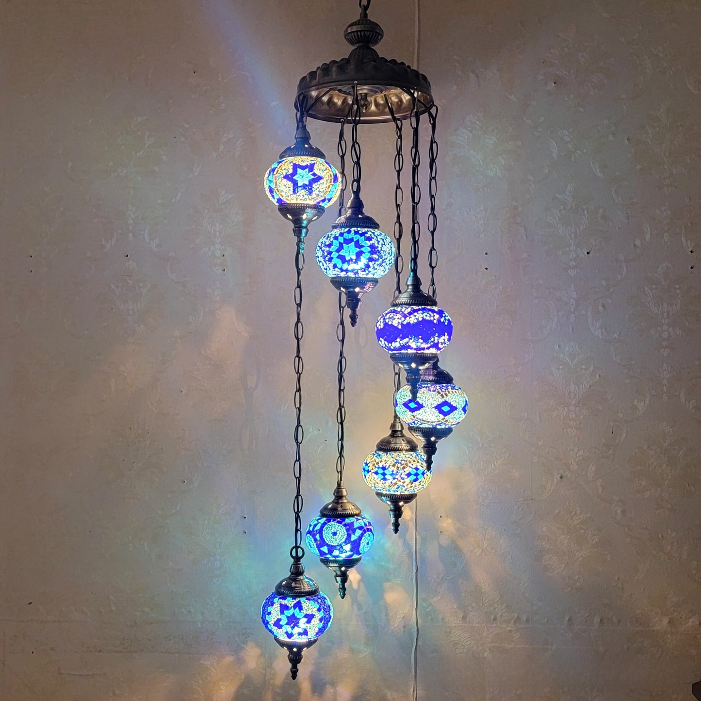 Mosaic Glass Ceiling Lighting