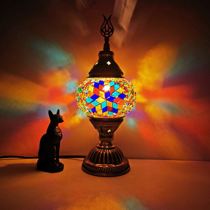 Turkish Retro Glass Table Lamp