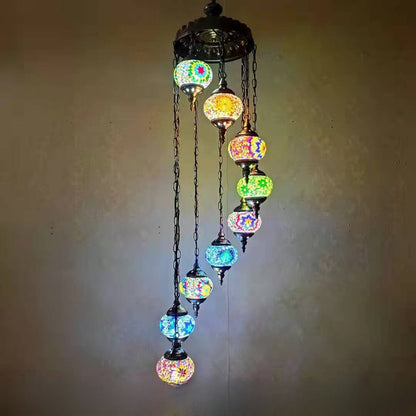 Mosaic Glass Ceiling Lighting