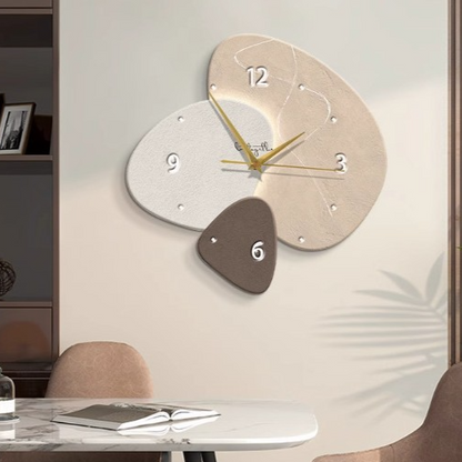 Modern Oval Wall Clock with Quartz Movement